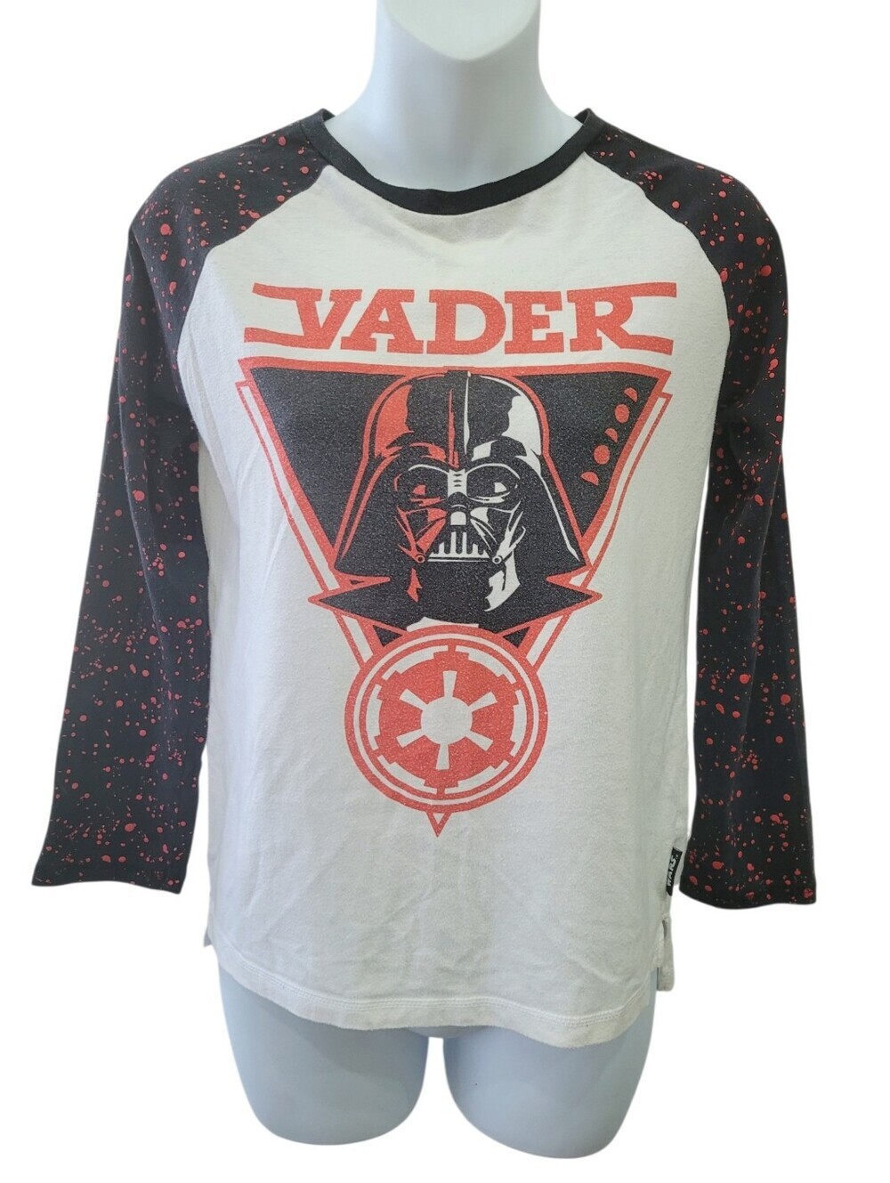 2/$20 Star Wars Vader Black & Red Top Long Sleeve T-shirt Size: XS